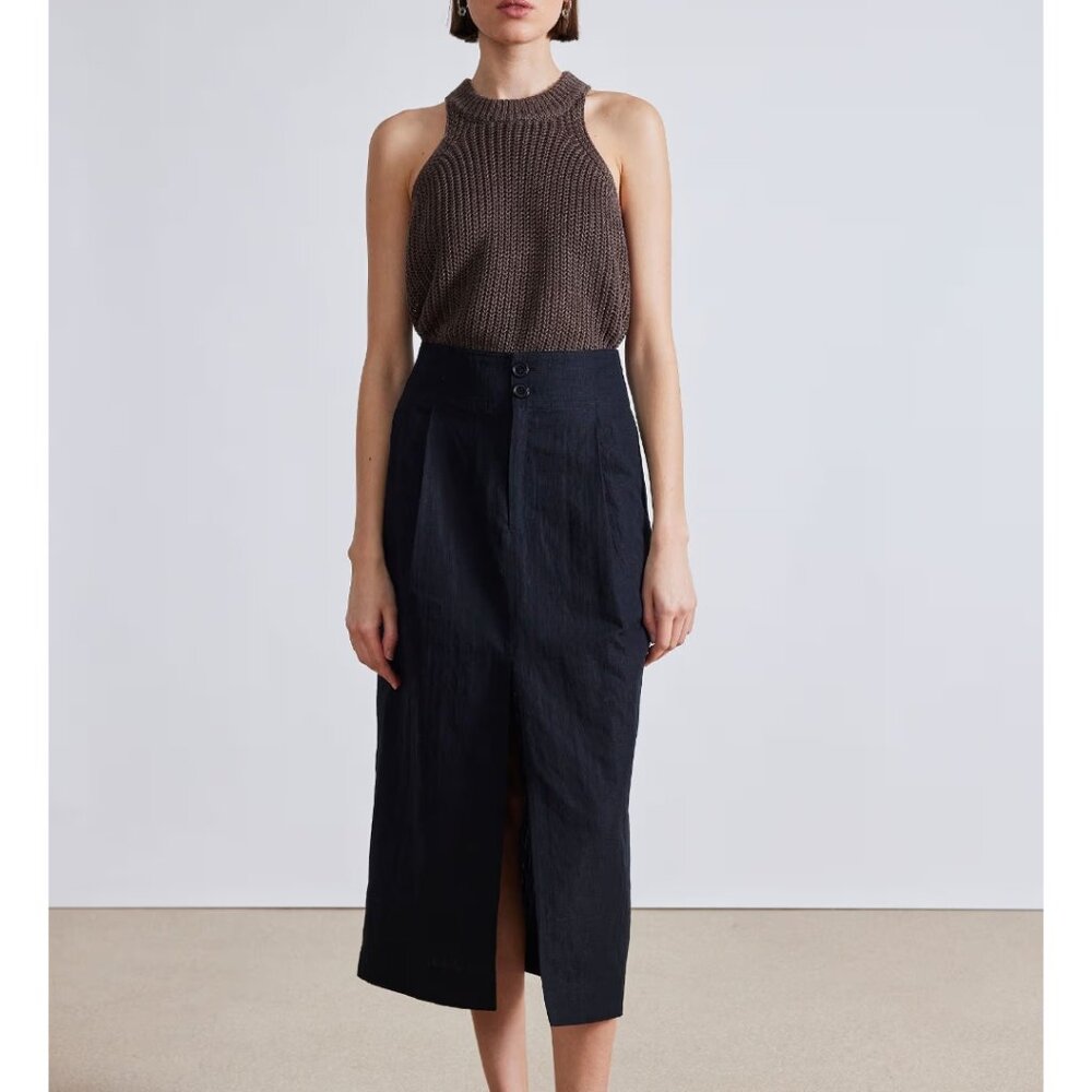 Apiece Apart * NWT * black midi skirt * Arkada skirt